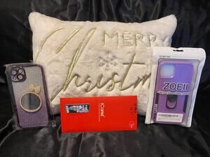 iPhone 15 Plus Phone Case - Lilac, Purple & Silver Glitter, or Screen Protector